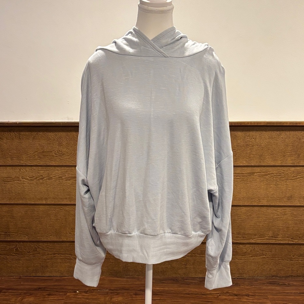 Fabletics Light Light Blue Pullover Hoodie